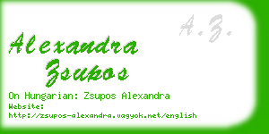 alexandra zsupos business card